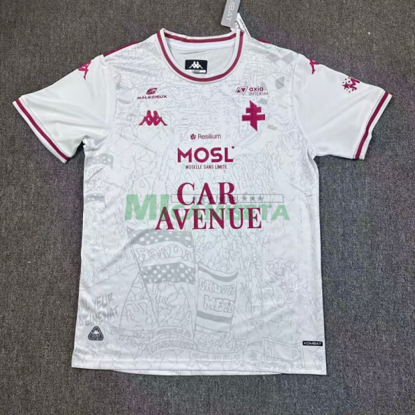 Camiseta FC Metz Segunda Equipación 2025/2026 Blanco