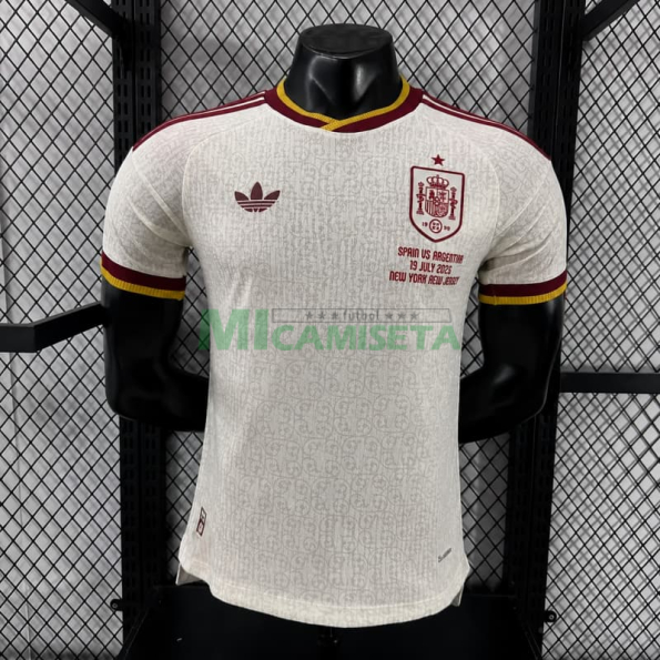Camiseta España Segunda Equipación Mundial 2026 Blanco Edición Final (EDICIÓN JUGADOR)