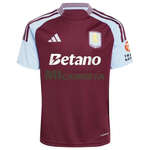 Camiseta Aston Villa Primera Equipación 2025/2026 Rojo Oscuro