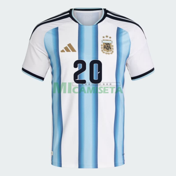 Camiseta Mac Allister 20 Argentina Primera Equipación 2026 Azul/Blanco