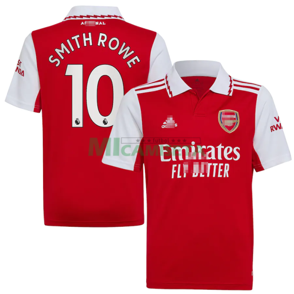 Camiseta Smith Rowe 10 Arsenal Primera Equipación 2022/2023
