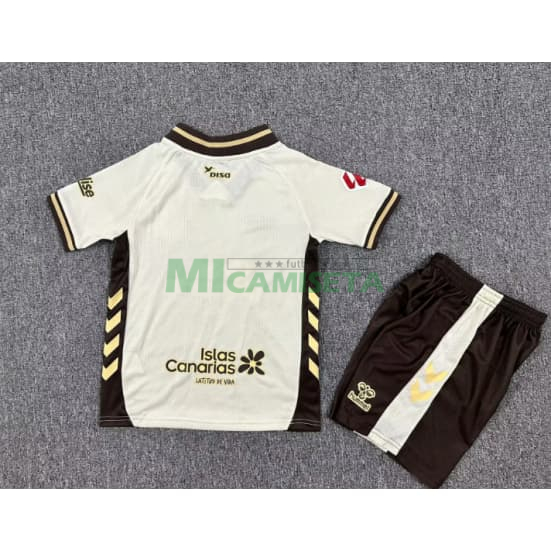 Camiseta Las Palmas Tercera Equipación 2025/2026 Beige Niño Kit con Parche La Liga