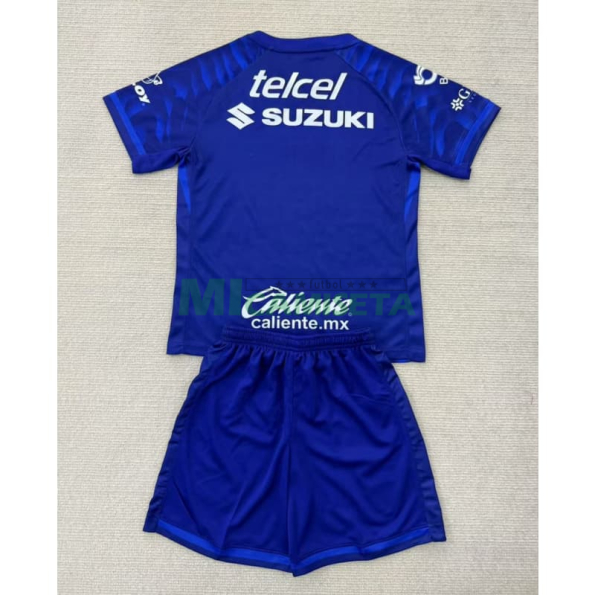 Camiseta Pumas UNAM Segunda Equipación 2025/2026 Azul Niño Kit