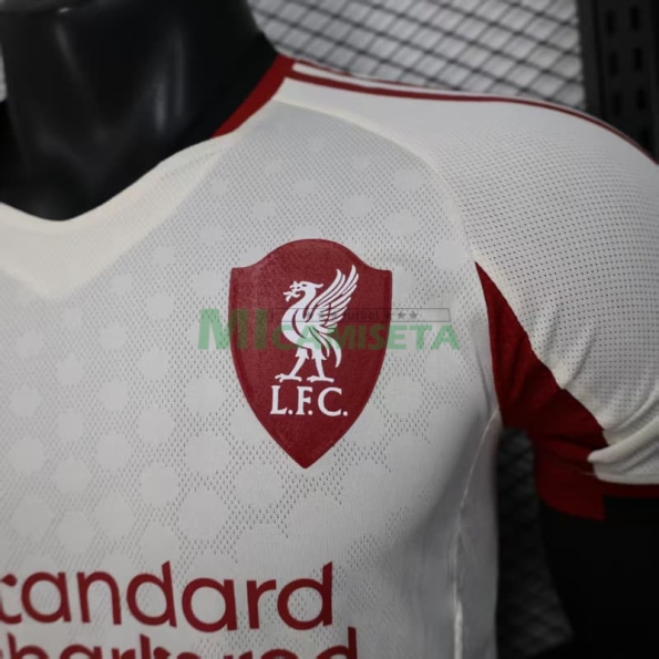 Camiseta Liverpool Segunda Equipación 2025/2026 Blanco (EDICIÓN JUGADOR)