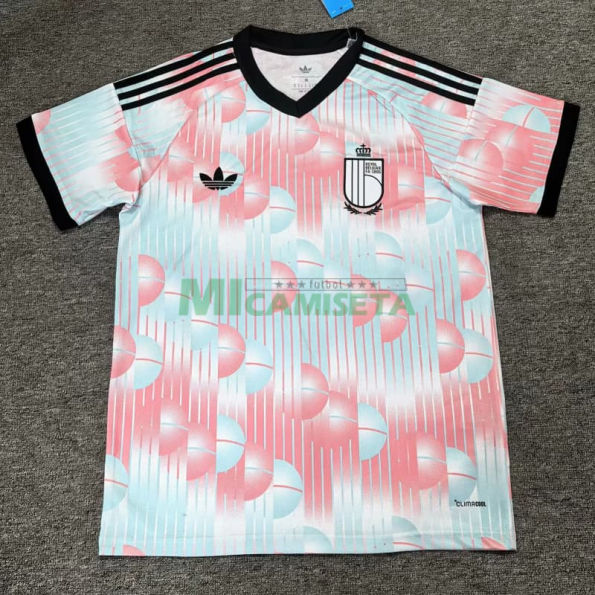 Camiseta Bélgica Segunda Equipación Mundial 2026 Rosa/Azul Claro