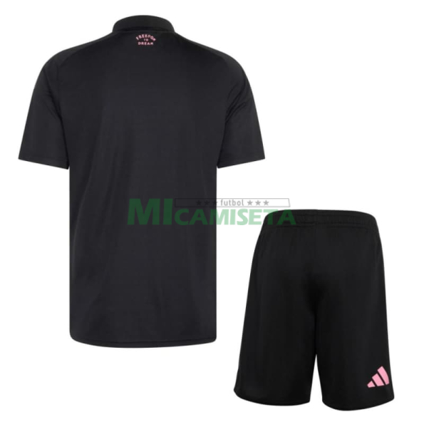 Camiseta Inter Miami Segunda Equipación 2026/2027 Negro/Rosa Niño Kit