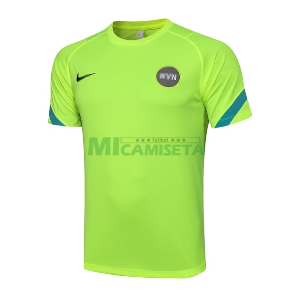 Camiseta de Entrenamiento Inter De Milan 2021/2022 Verde Fluorescente