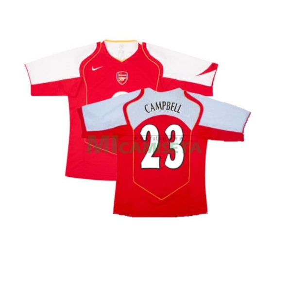 Camiseta CAMPBELL 23 Arsenal Primera Equipación Retro 2004/05