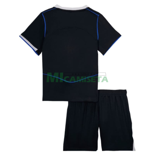 Camiseta Chelsea Tercera Equipación 2025/2026 Negro Niño Kit