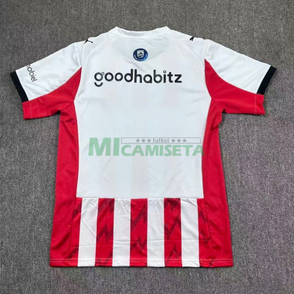 Camiseta PSV Eindhoven Primera Equipación 2025/2026 Rojo/Blanco
