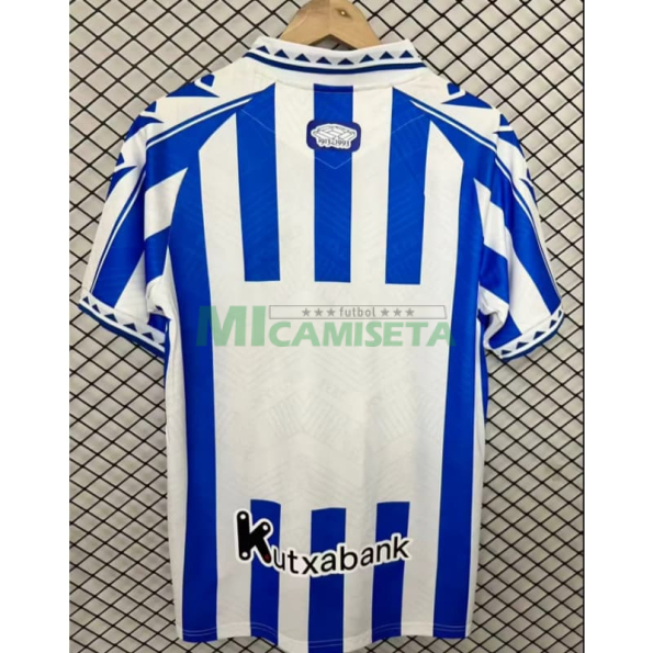 Camiseta Real Sociedad 2025/2026 Versión Retro Azul/Blanco