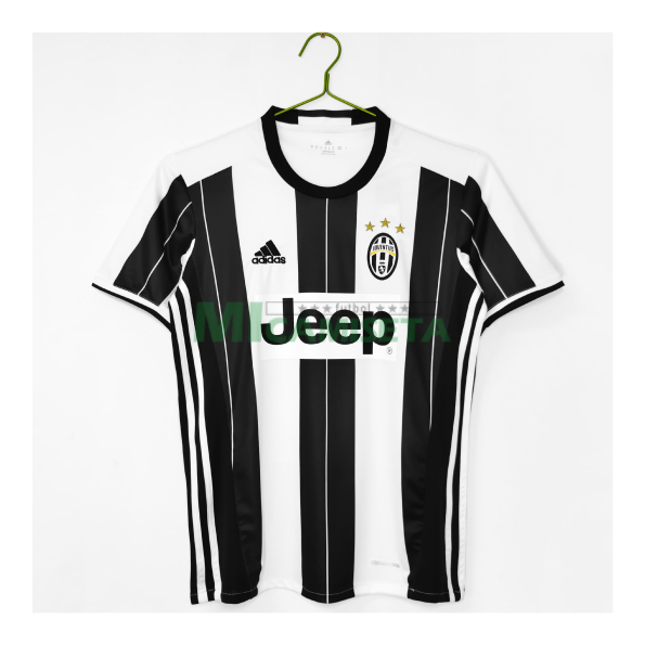 Camiseta Juventus Primera Equipación Retro 2016/2017 Negro/Blanco