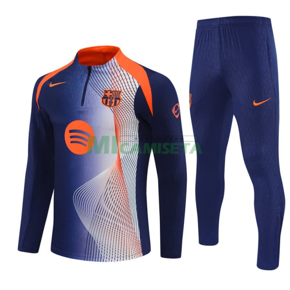 Sudadera De Entrenamiento Barcelona 2025/2026 Azul/Naranja