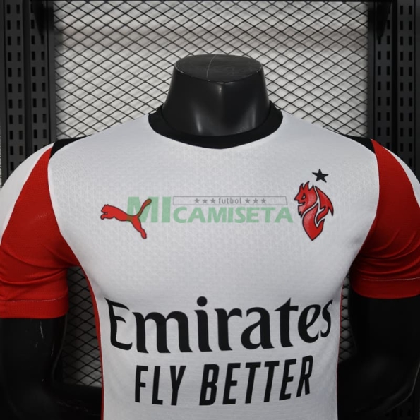 Camiseta AC Milan Segunda Equipación 2025/2026 Blanco (EDICIÓN JUGADOR)
