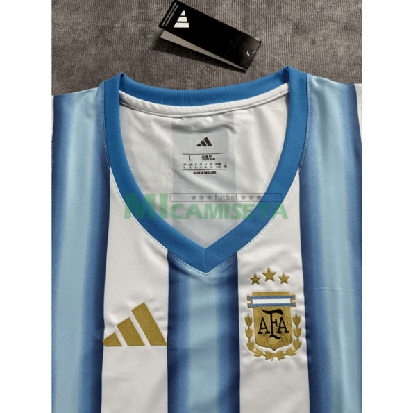 Top corto Argentina Primera Equipación Mundial 2026 Azul/Blanco Mujer