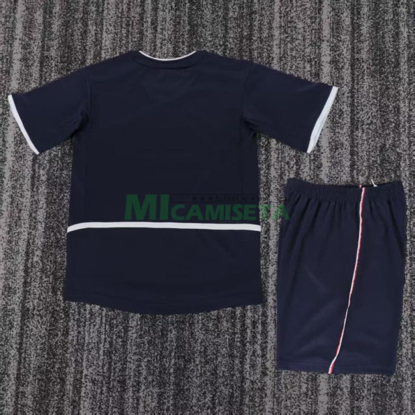 Camiseta PSG Primera Equipación Retro 2002/03 Azul Marino Niño Kit