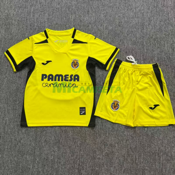 Camiseta Villarreal Primera Equipación 2026/2027 Amarillo Niño Kit