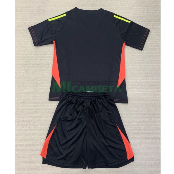 Camiseta De Portero Real Madrid 2024/2025 Niño Kit Negro