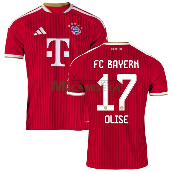 Camiseta OLISE 17 Bayern Múnich Primera equipación 2026/2027 Rojo