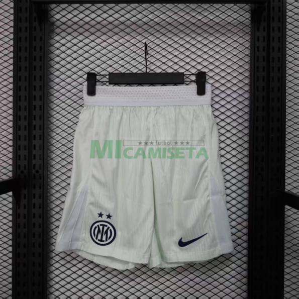 Pantalón Corto Inter de Milan Segunda Equipación 2025/2026 Blanco (EDICIÓN JUGADOR)
