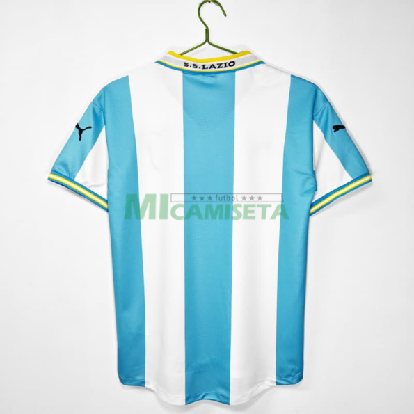 Camiseta Lazio Primera Equipación Retro 1999/00 Blanco/Azul