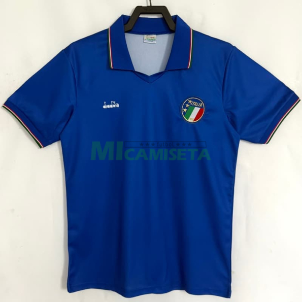 Camiseta Italia Primera Equipación Retro 1990 Azul