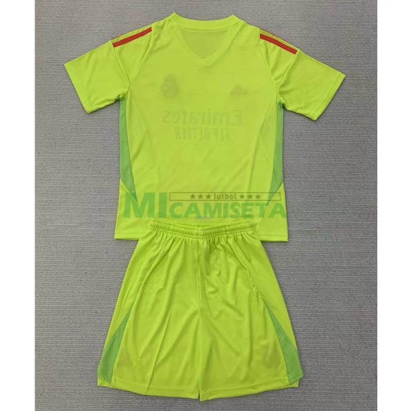 Camiseta De Portero Real Madrid 2024/2025 Niño Kit Verde Claro