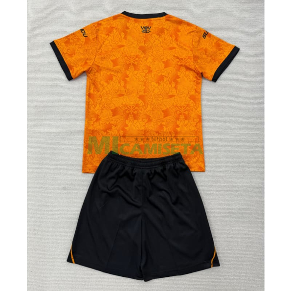 Camiseta Wolverhampton Wanderers Primera Equipación 2026/2027 Amarillo Niño Kit