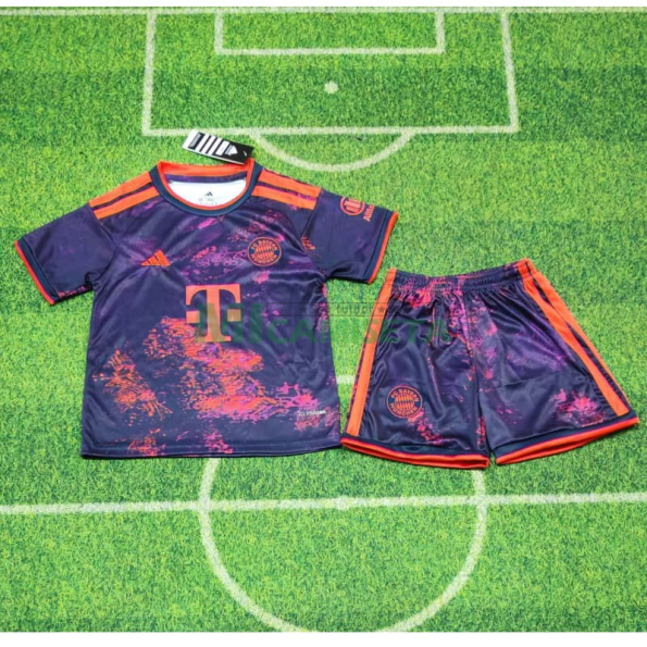 Camiseta Bayern Múnich Tercera Equipación 2026/2027 Morado Niño Kit