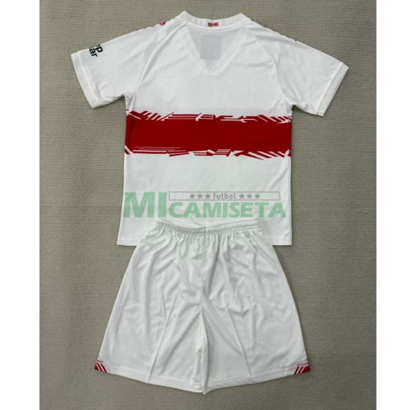 Camiseta VfB Stuttgart Primera Equipación 2025/2026 Blanco Niño Kit