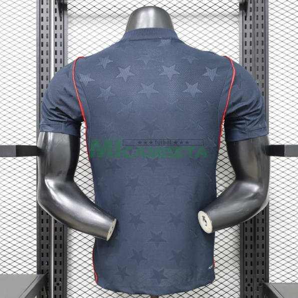 Camiseta EE.UU Segunda Equipación Mundial 2026 Negro Obsidiana (EDICIÓN JUGADOR)