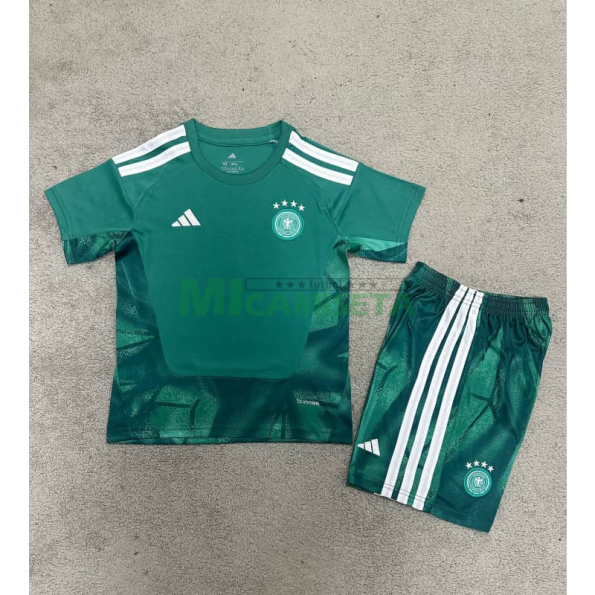 Camiseta de Portero Alemania Primera Equipación Mundial 2026 Verde Niño Kit