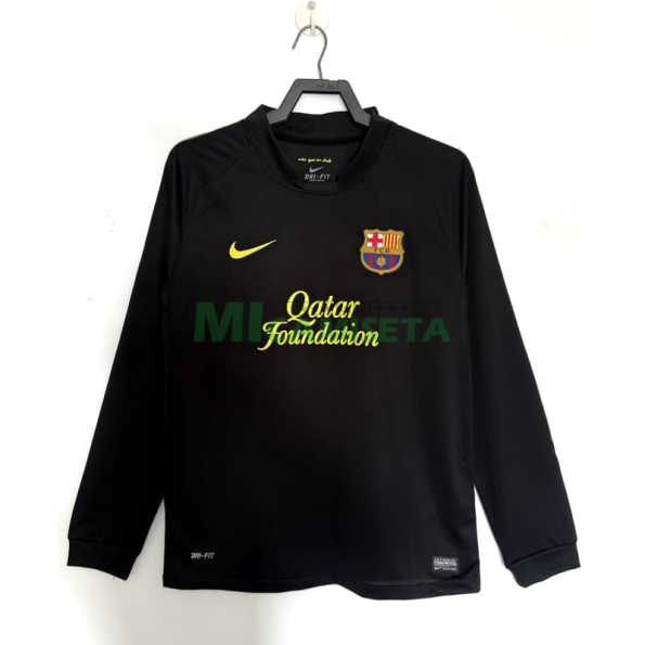 Camiseta Barcelona Segunda Equipación Retro 2011/2012 ML Negro