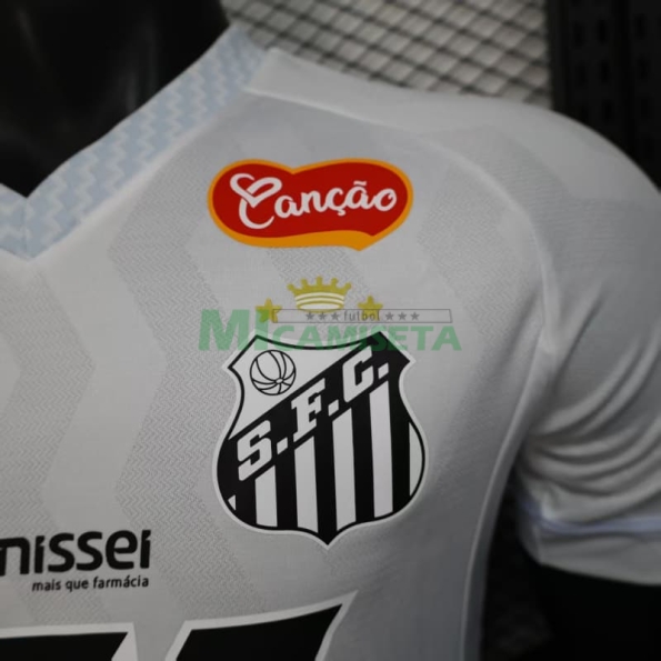 Camiseta Santos FC Primera Equipación 2025/2026 Blanco con Publicitario (EDICIÓN JUGADOR)