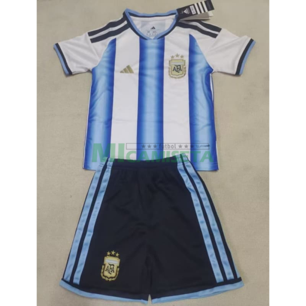 Camiseta Argentina Primera Equipación 2026 Azul/Blanco Niño Kit