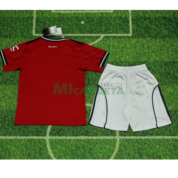 Camiseta Manchester United Primera Equipación 2025/2026 Rojo Niño Kit