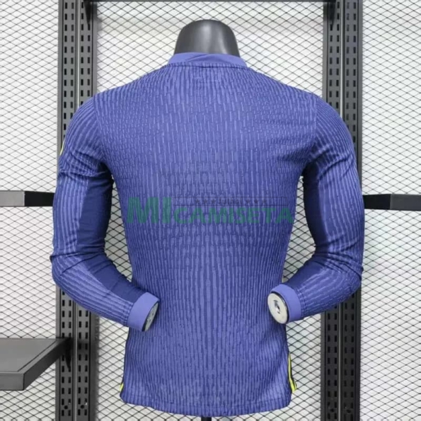 Camiseta Atlético de Madrid Segunda Equipación 2025/2026 ML Azul (EDICIÓN JUGADOR)