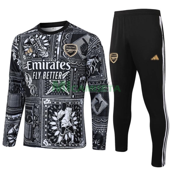 Sudadera de Entrenamiento Arsenal 2024/2025 Cuello Redondo Negro