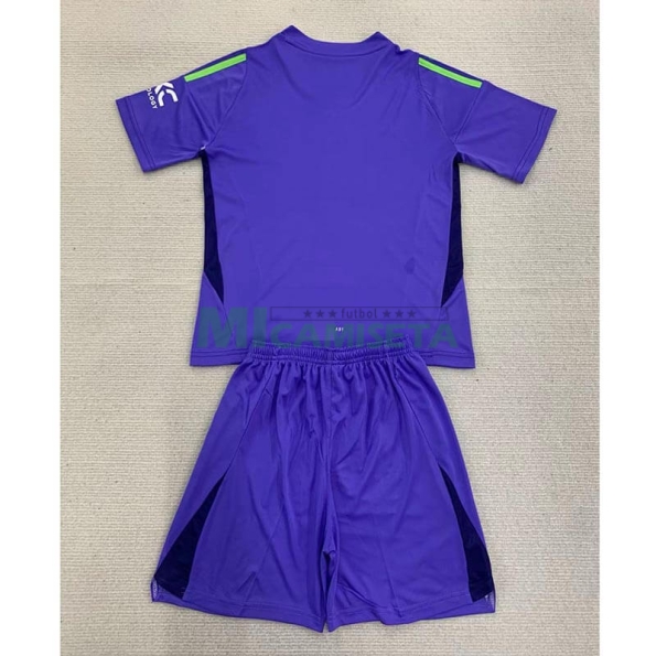 Camiseta De Portero Manchester United 2024/2025 Niño Kit Morado