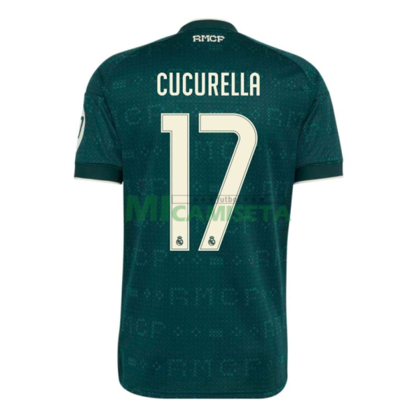 Camiseta CUCURELLA 17 Real Madrid Segunda Equipación 2026/2027 Verde Oscuro con Parche HP