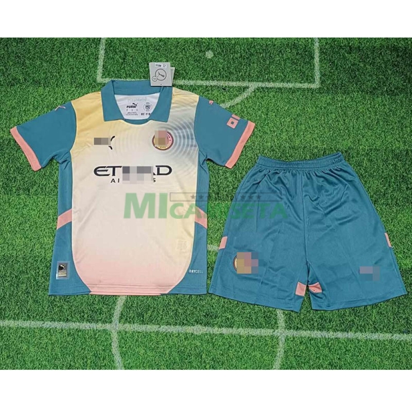 Camiseta Manchester City Cuarta Equipación 2024/2025 Niño Kit