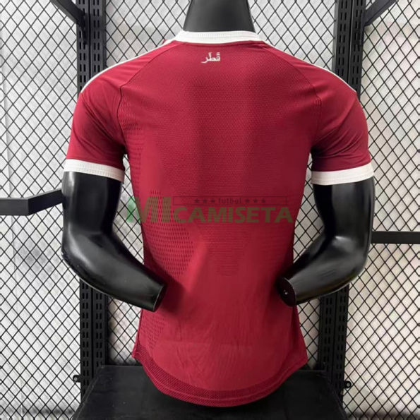 Camiseta Qatar Primera Equipación Mundial 2026 Rojo (EDICIÓN JUGADOR)