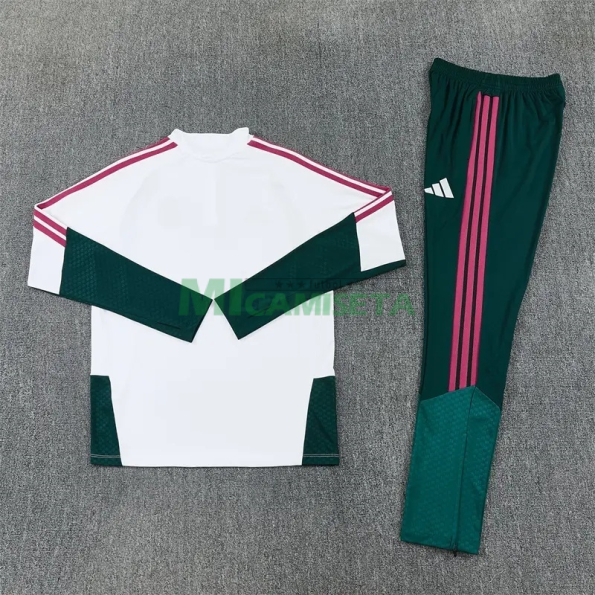 Sudadera De Entrenamiento Real Madrid 2026/2027 Niño Kit Blanco/Verde Oscuro