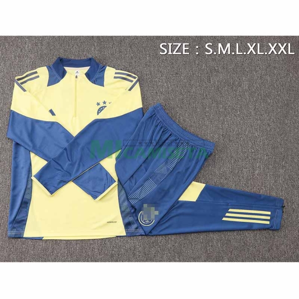Sudadera de Entrenamiento Ajax de Ámsterdam 2024/2025 Kit Amarillo/Azul