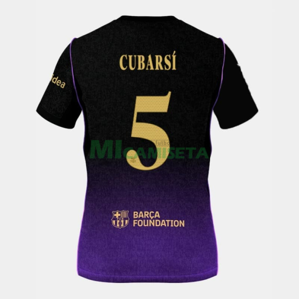 Camiseta CUBARSÍ 5 Barcelona Segunda Equipación 2026/2027 Negro/Morado UCL