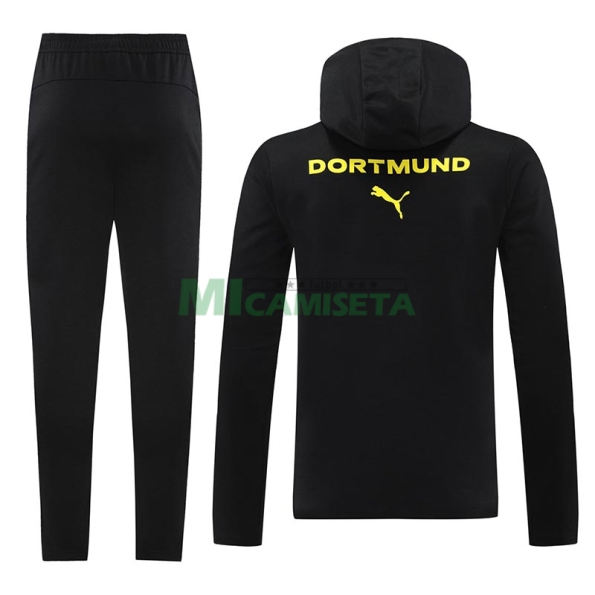 Chandal Borussia Dortmund 2024/2025 Con Capucha Negro