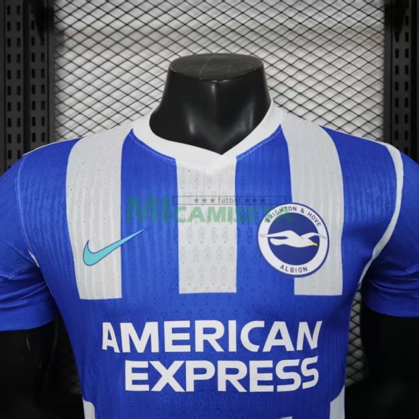 Camiseta Brighton Primera Equipación 2025/2026 Azul/Blanco (EDICIÓN JUGADOR)