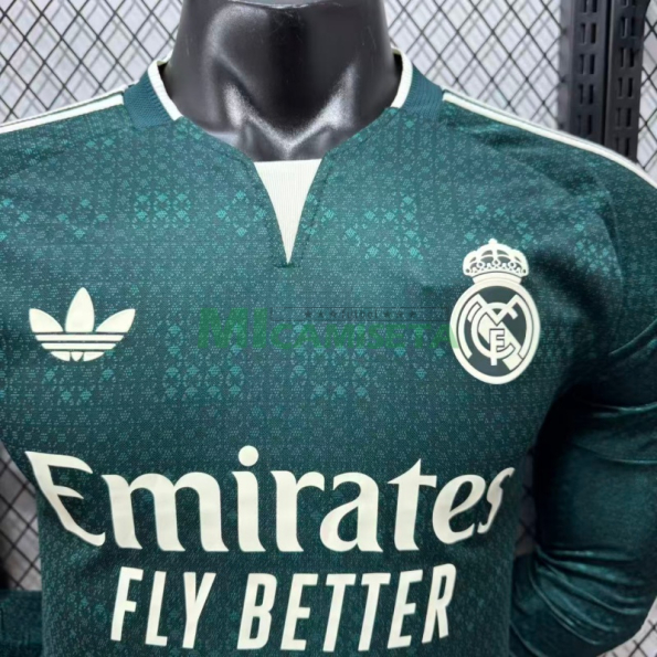 Camiseta Real Madrid Segunda Equipación 2026/2027 ML Verde Oscuro (EDICIÓN JUGADOR)