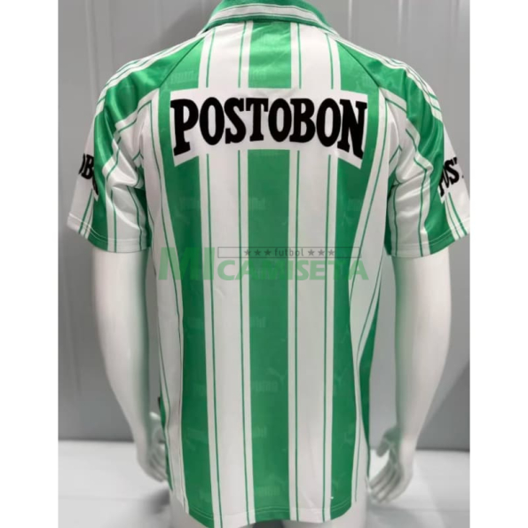 Camiseta Atlético Nacional Primera Equipación Retro 1998/1999 Verde/Blanco (EDICIÓN JUGADOR)
