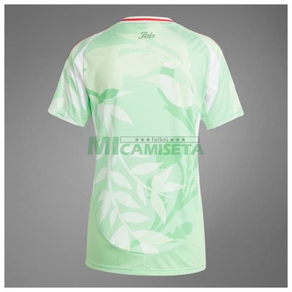 Camiseta Italia Segunda Equipación la EURO Femenina 2025 Mujer Verde